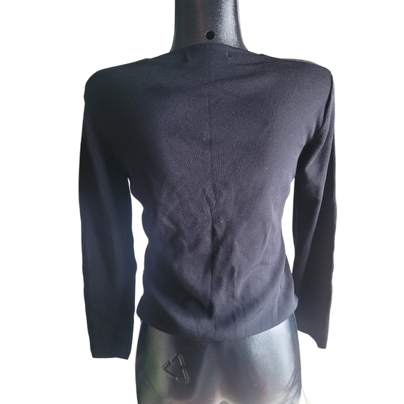 Kay Dee Elite Black Top with Rhinestone Detailed Front M - Picture 6 of 7